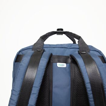Macaroon Large Go Wild series - Grand sac à dos en nylon océanique recyclé pour pc 15 pouces, sac étudiant, sac week-end 5