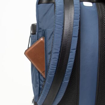 Macaroon Large Go Wild series - Grand sac à dos en nylon océanique recyclé pour pc 15 pouces, sac étudiant, sac week-end 8