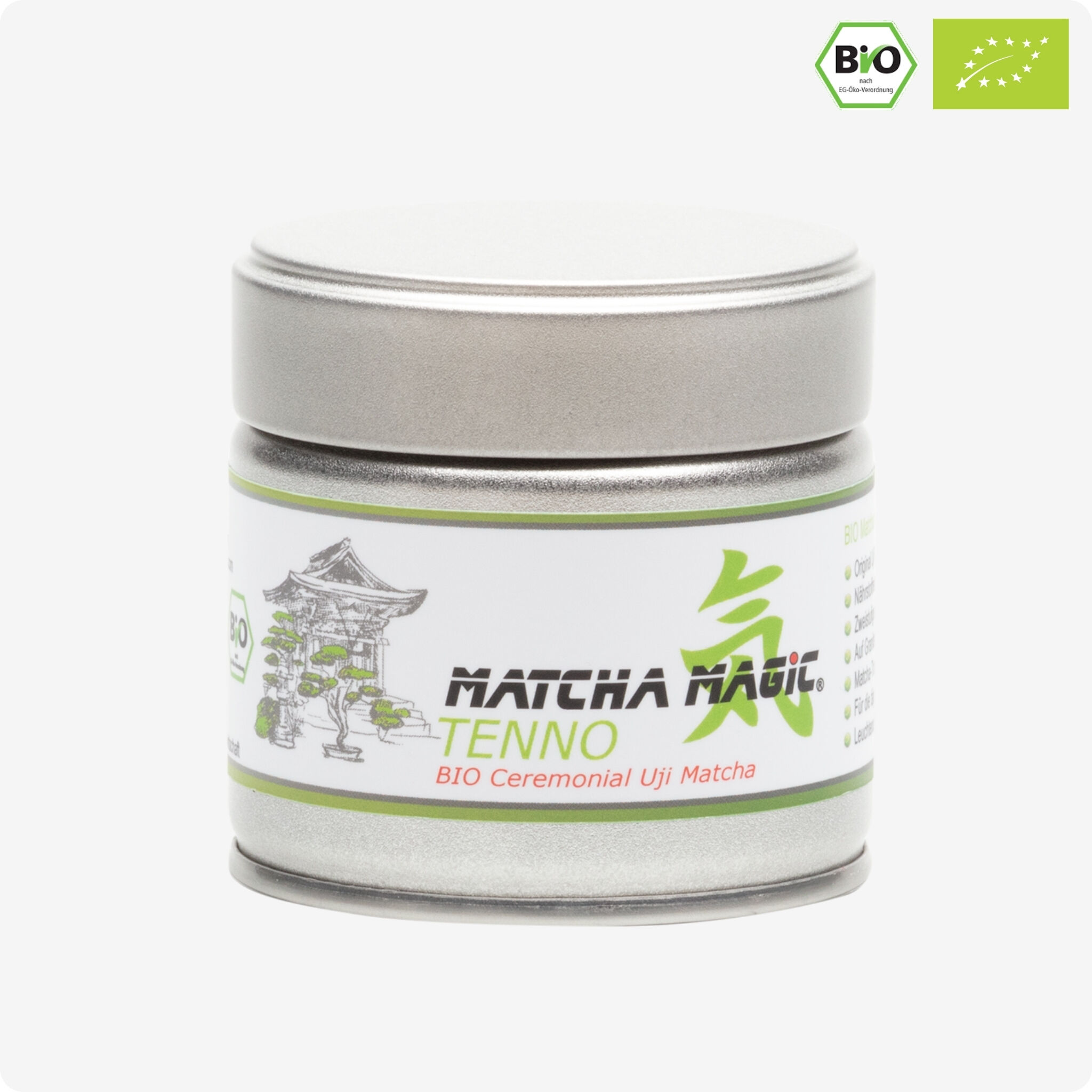 Organic Matcha TENNO – ceremonial quality (30g/80g)