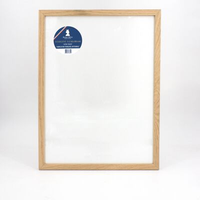 Photo frame - Versant A2 - (made in France) in Oak wood and anti-UV acrylic window