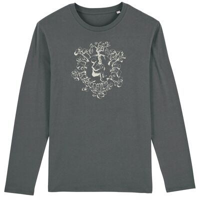 Fairwear Organic Longsleeve Hombre Antracita Seedkeeper