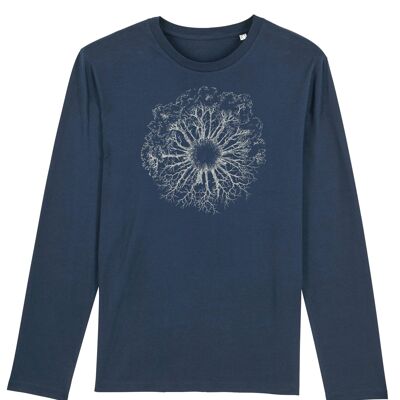 Fairwear Organic Longsleeve Hombre Denim Azul WoodenIris