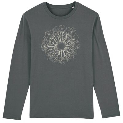 Fairwear Organic Longsleeve Homme Anthracite WoodenIris