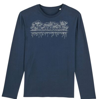 Fairwear Organic Longsleeve Hombre Denim Blue Mirror