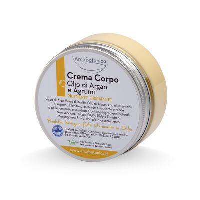 Crema Corporal Nutritiva Aceite de Argán y Cítricos