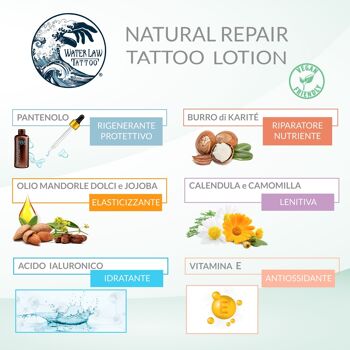 Natural Repair Tattoo Lotion - 50 ml - Crème naturelle pour le traitement du tatouage 3