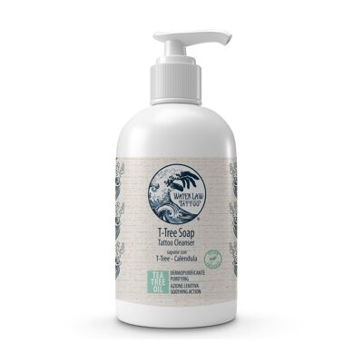 T-Tree Soap Tattoo Cleanser - 250 ml - Sapone delicato per tatuaggi