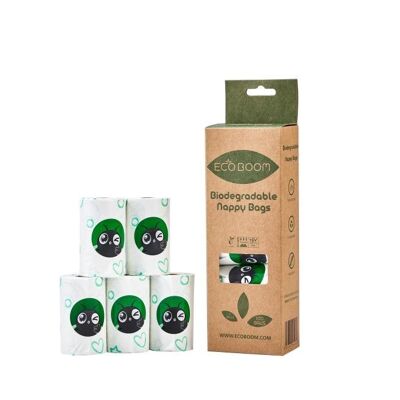 Borse per pannolini biodegradabili | Confezione da 100 sacchetti