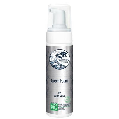 Green Foam - Mousse nettoyante professionnelle pour tatouages - 200 ml