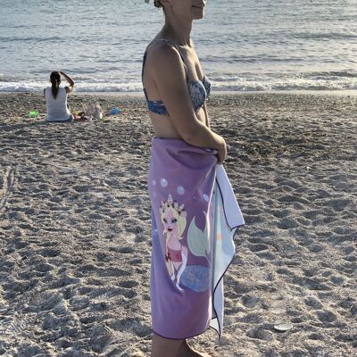 Children's mermaid beach towel