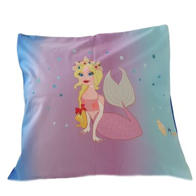 Faux Velvet Mermaid Cushion Cover