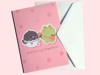 Blooming Together, carte de voeux avec enveloppe A6 2