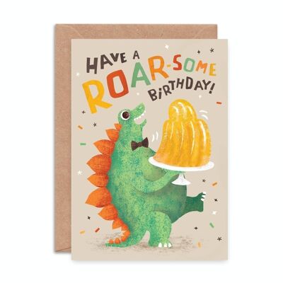 Tarjeta de cumpleaños Roar-some