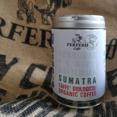 Café SUMATRA mono-origine 100% Arabica BIO broyage en cannette