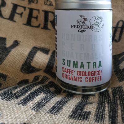Caffè SUMATRA monorigine 100% Arabica BIO macinatura espresso-lattina