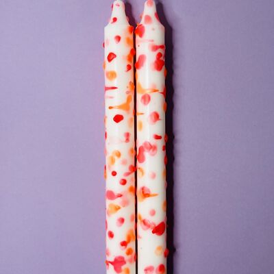 1 large dip dye stick candle DOTS