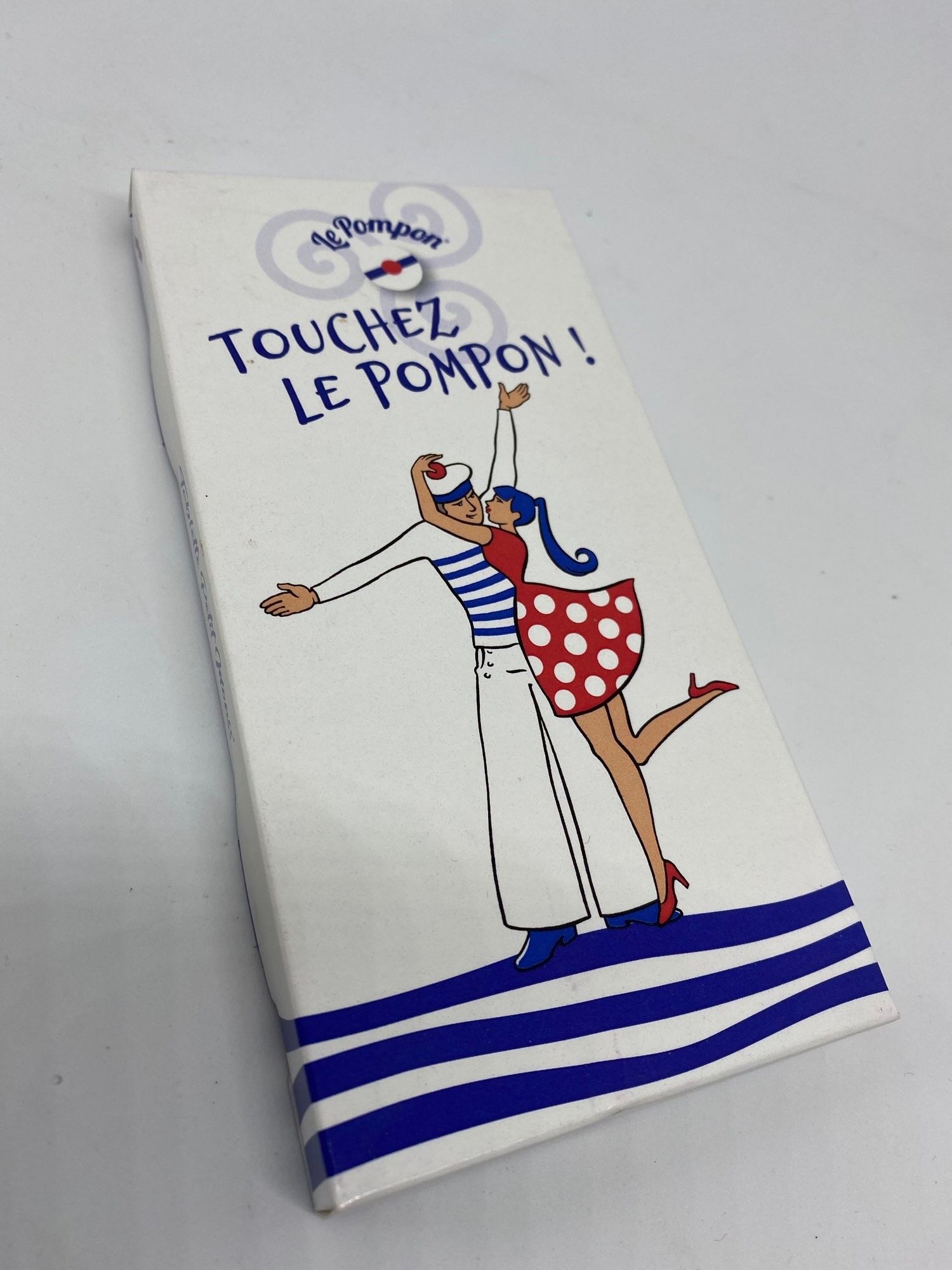 Tableta blanca "Toca el pompón"