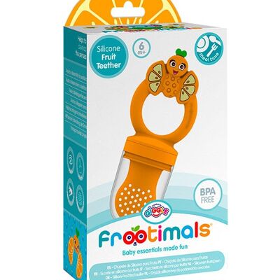 ORANGIEFLY FROOTIMALS SILICONE PACIFIER FOR FRUIT
