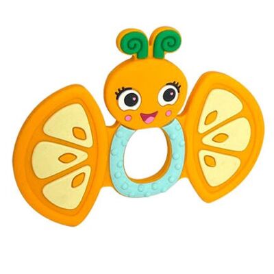 ORANGIEFLY FROTIMALS SILICONE TEETHER