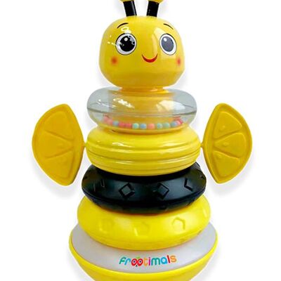 STACKABLE RINGS WITH LIGHT AND SOUNDS BIZZY LEMONBEE FROOTIMALS