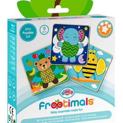 SET DE 3 MINI PUZZLES FROOTIMALS