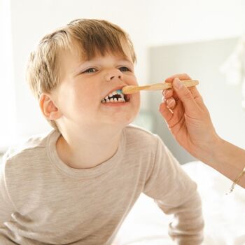 Brosse à Dents en Bambou Durable - Enfants - Poils Souples - Vert 5