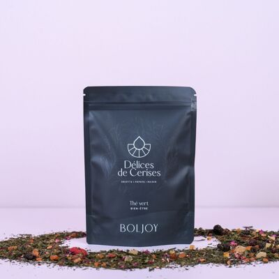 Tè verde aromatizzato alla marasca - Delizia alla ciliegia - 100g