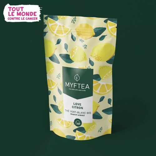 Thé blanc et vert, citronnelle - détox - Love Citron - BIO