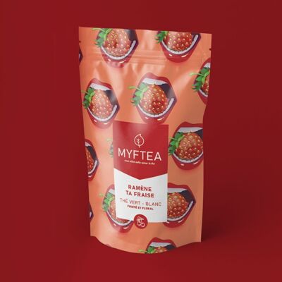 Strawberry flavored green tea - Bring back your strawberry - 100g