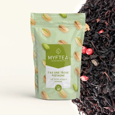 Té negro con sabor a pistacho y cardamomo - 100g