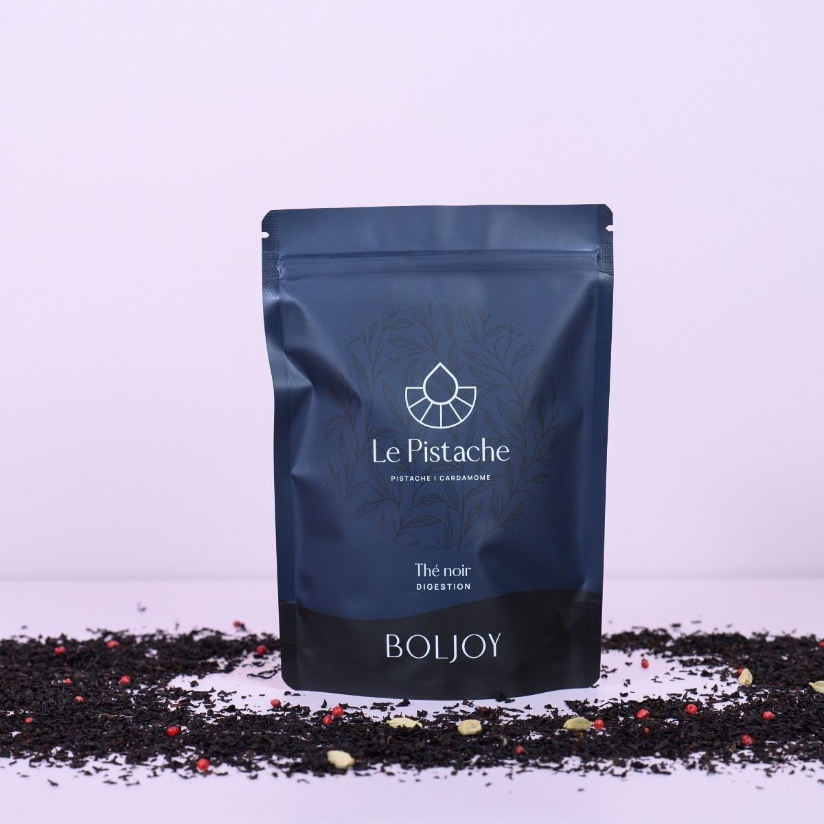 Té negro con sabor a pistacho y cardamomo - 100g