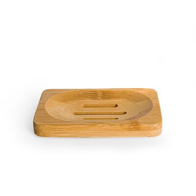Sustainable & Eco-Friendly Bamboo Soap Dish - Rectangular