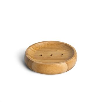 Porte-savon en bambou durable et écologique - Rond 1