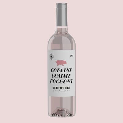 Rosé wine - Friends like pigs - Bordeaux rosé - 2024