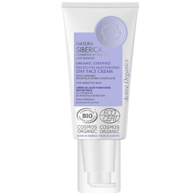 Organic Moisturizing Protective Day Cream Sensitive Skin with Rhodiola Rosea, 50ml