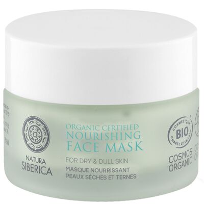 Pflegende Bio-Gesichtsmaske für trockene und fahle Haut mit Manchurian Aralia, 50 ml