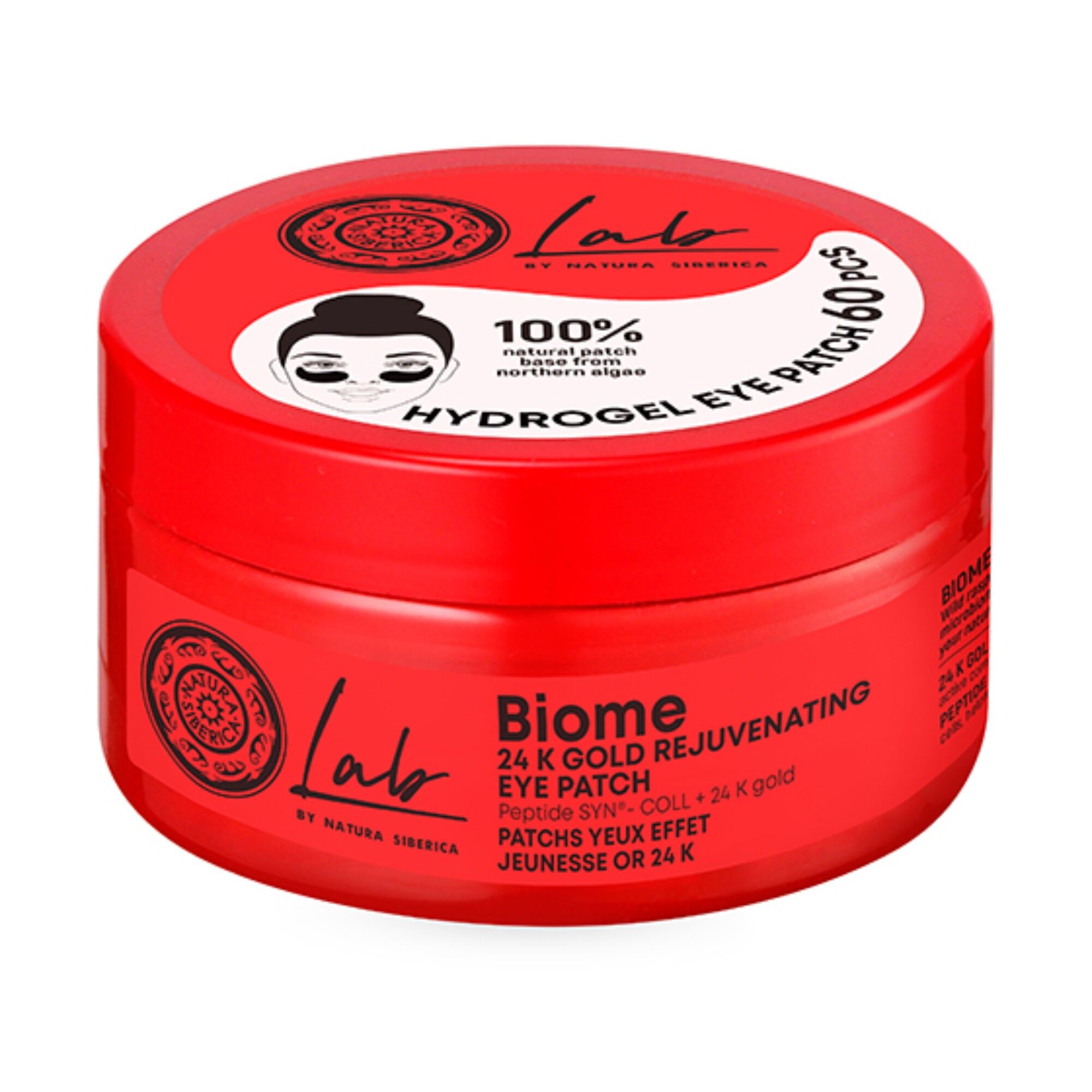 LAB BIOME Patchs pour les yeux jeunesse Or 24K 60 patchs