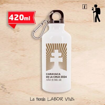 Aluminium-Wasserflasche Camino de Caravaca de la Cruz, Fassungsvermögen. 420 ml.
