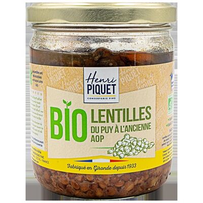 Organic Puy green lentils