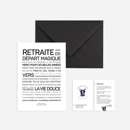 Affiche mini Retraite (carte postale)