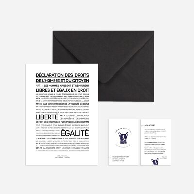 Mini poster Declaration of Human Rights (postcard)