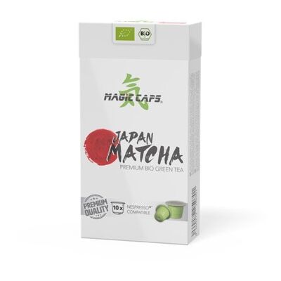 Cápsulas de Matcha orgánico, compatibles con Nespresso®* (10x1,5g)