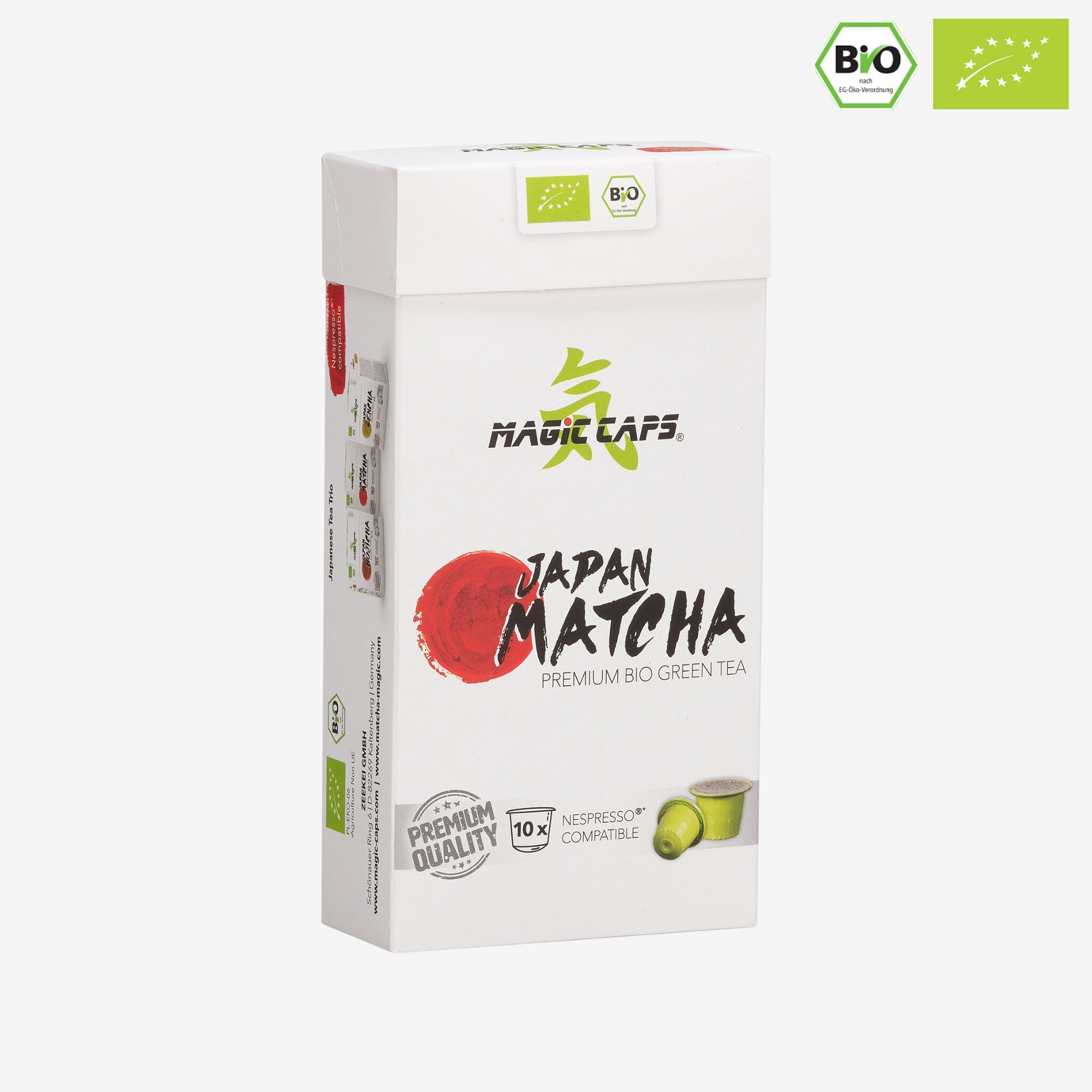 Organic Matcha capsules, Nespresso®* compatible (10x1.5g)