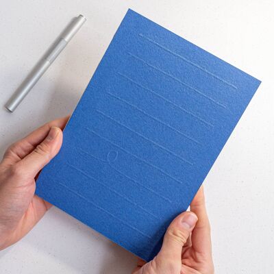 A5 notebook, lined pattern, embossed cover