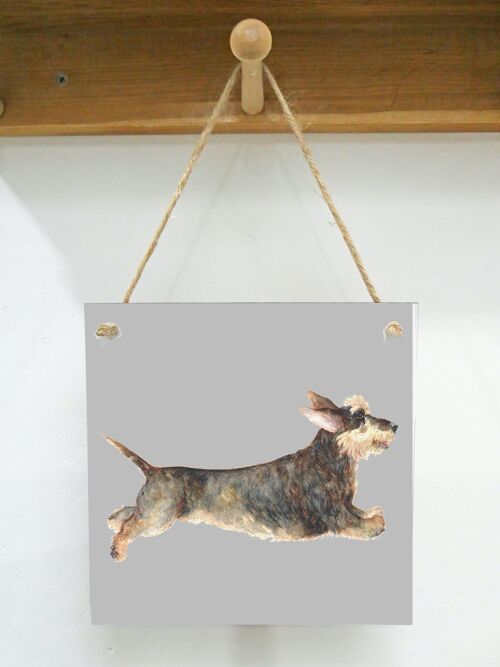 Hanging Art plaque, Walter, Dachshund