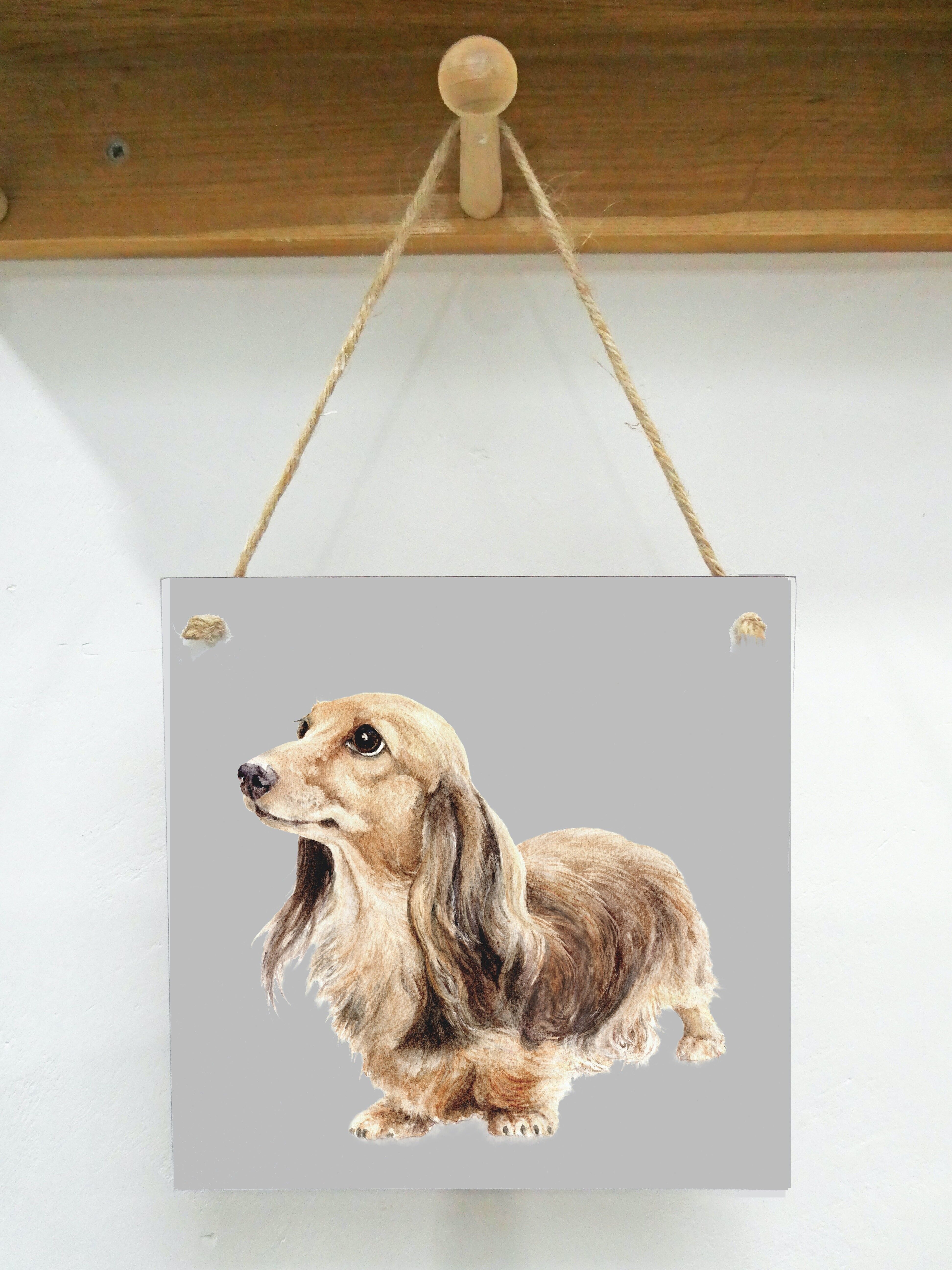 Targa artistica da appendere, Giglio, Bassotto