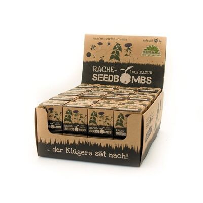 Seed bombs - weed revenge bombs - 1er cube display (contents: 40 pieces)