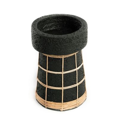 Candelabro Serene - Negro Natural - L