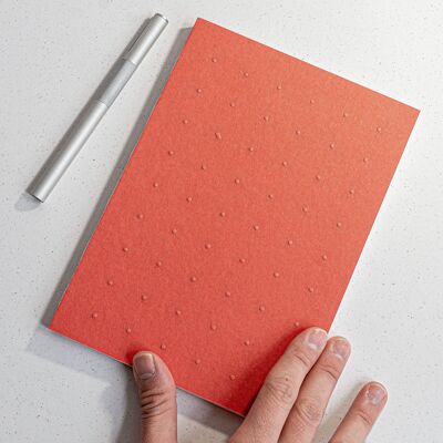 A5 notebook, dotted pattern, embossed cover