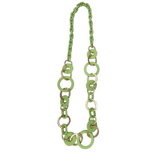 Long Chain rings - green